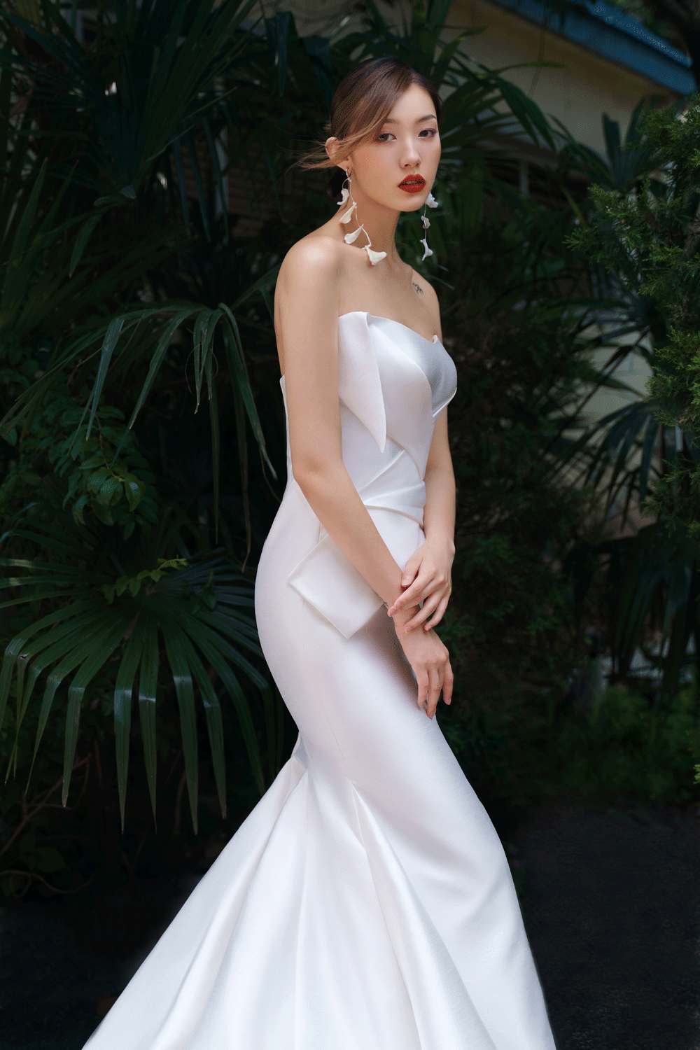 明星高級(jí)感新娘造型 魚尾禮服氣質(zhì)款